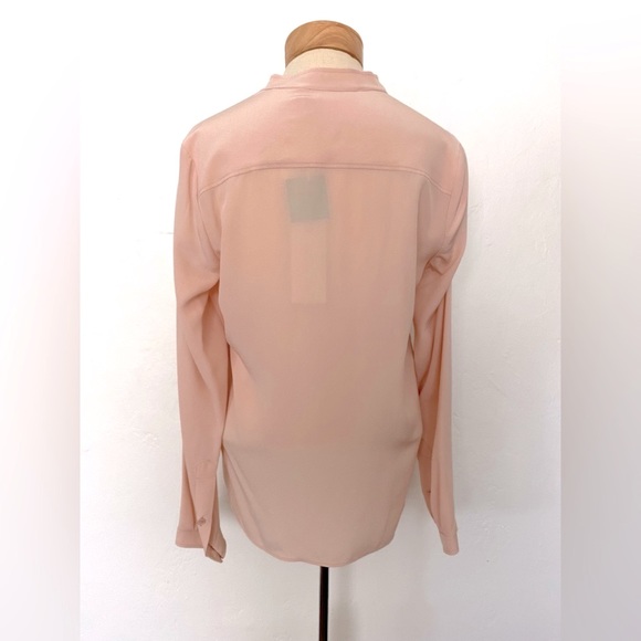 NWT STELLA MCCARTNEY PINK SILK EVA BLOUSE SHIRT TOP SIZE 36 - Picture 4 of 13